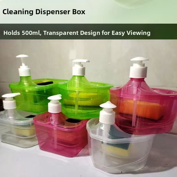 Apvalus indų plovimo skysčio dozatorius, 1000 ml, spaudimo tipas, bekvapas, virtuvė