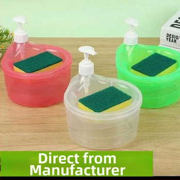 Apvalus indų plovimo skysčio dozatorius, 1000 ml, spaudimo tipas, bekvapas, virtuvė