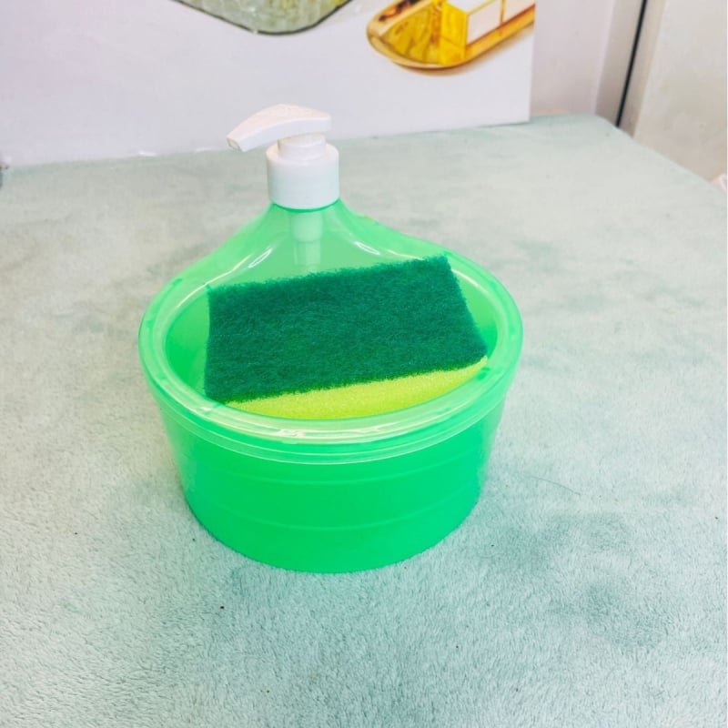 Apvalus indų plovimo skysčio dozatorius, 1000 ml, spaudimo tipas, bekvapas, virtuvė