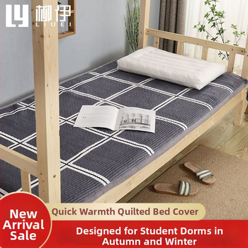 Liuyi спален чаршаф от млечен велюр, геометричен орнамент, модерен минималистичен стил, реактивно боядисан