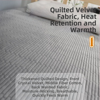 Liuyi спален чаршаф от млечен велюр, геометричен орнамент, модерен минималистичен стил, реактивно боядисан