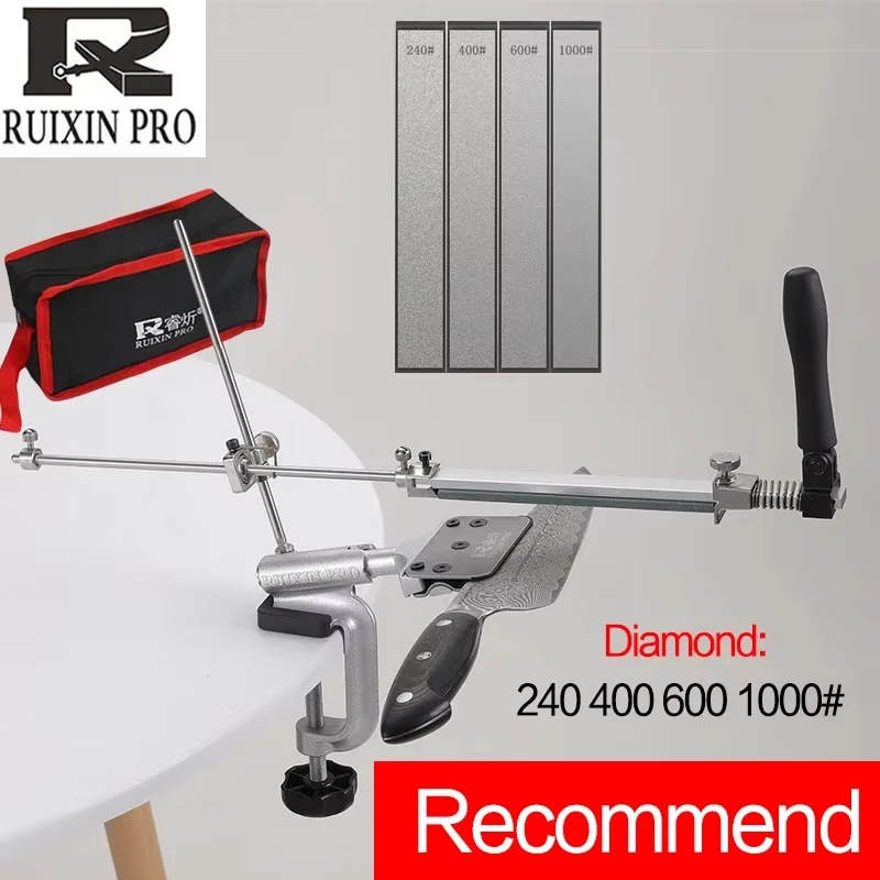 Peilių galandimo įrenginys su fiksuotu kampu, apgriežtas rotacinis mechanizmas greitam galandimui, nerūdijančio plieno konstrukcija