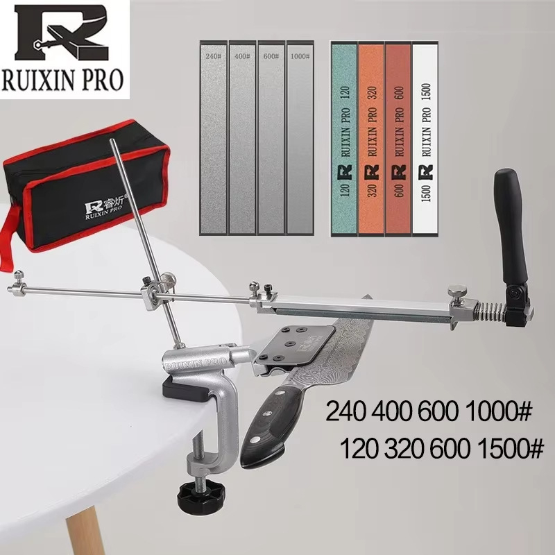 Peilių galandimo įrenginys su fiksuotu kampu, apgriežtas rotacinis mechanizmas greitam galandimui, nerūdijančio plieno konstrukcija