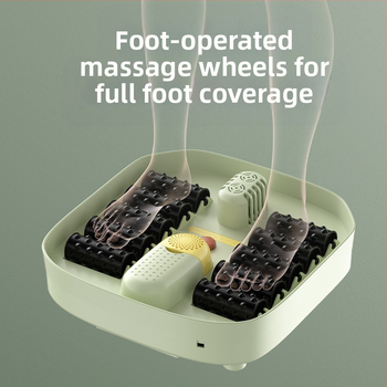 Nešiojama sulankstoma pėdų vonelė su automatinė masáže ir termostatine šildymu, vidinis gylis 20–30 cm