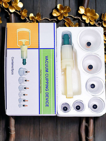 Пластмасов комплект купинг апарат с вакуумни чаши, 6/12/18 чаши, за фитнес и здравословен масаж