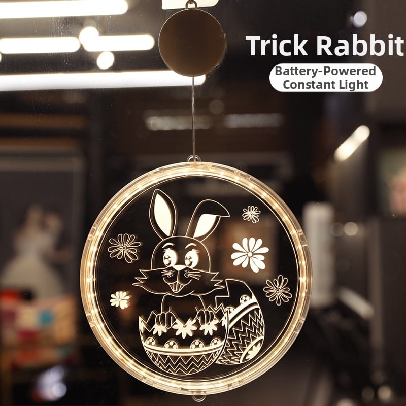 Κρεμαστό φωτιστικό Πάσχα με LED λαγουδάκι, 3D σχέδιο, IP44, ≤36V, διάρκεια ζωής 6000 ωρών