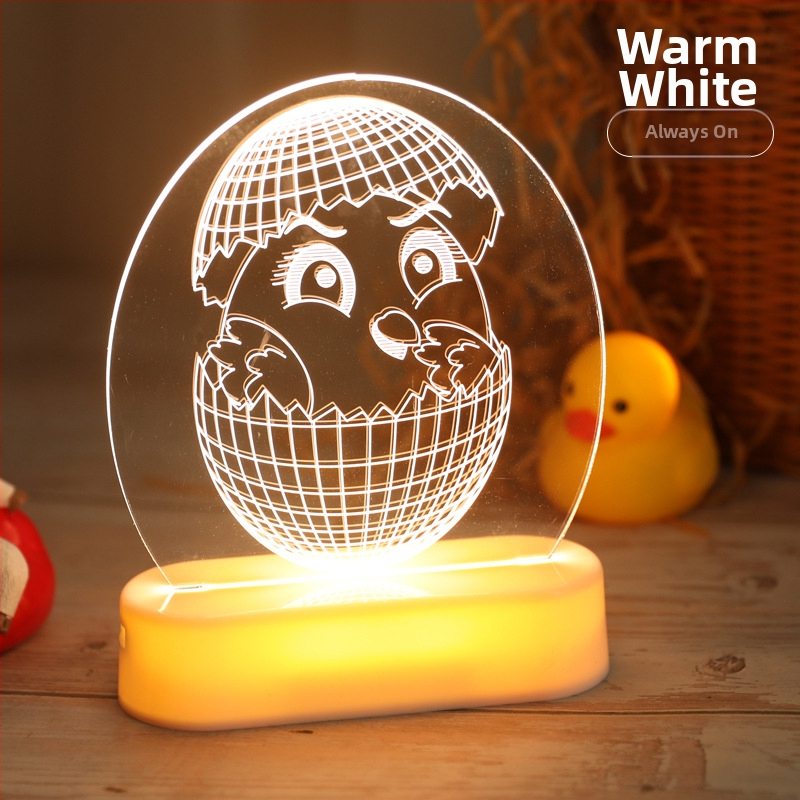 Κρεμαστό φωτιστικό Πάσχα με LED λαγουδάκι, 3D σχέδιο, IP44, ≤36V, διάρκεια ζωής 6000 ωρών