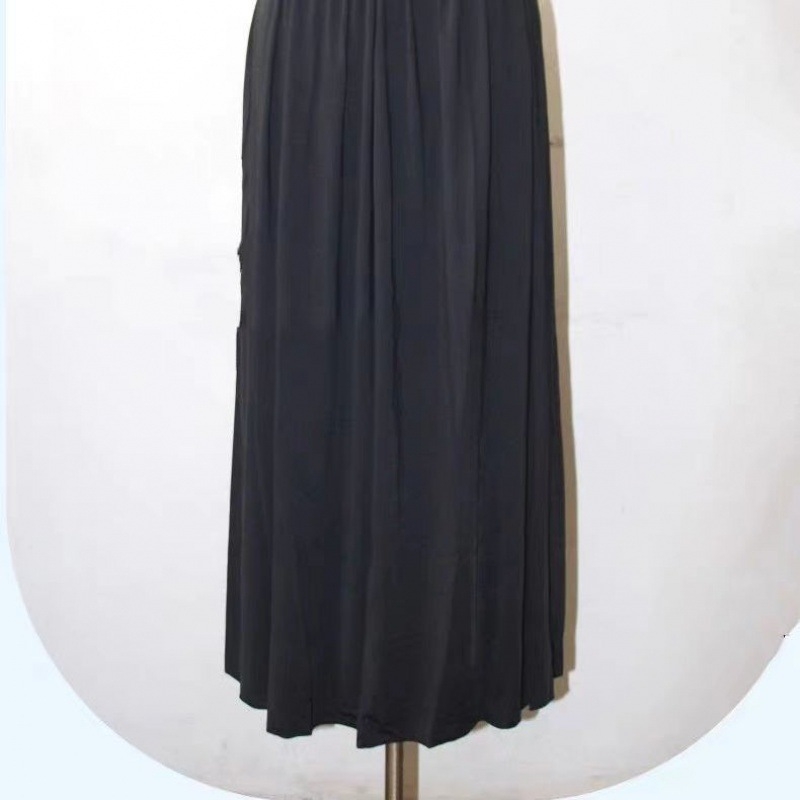 Φούστα ενός κομματιού με αντηλιακή προστασία από ice silk, κούμπωμα για κάλυψη ποδιών, μεσαίου μήκους, ύφασμα Lycra cotton με σπάντεξ