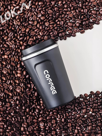 304 nerūdijančio plieno kavos puodelis, nešiojamas automobilio puodelis gėrimams, rankų paruošta kava