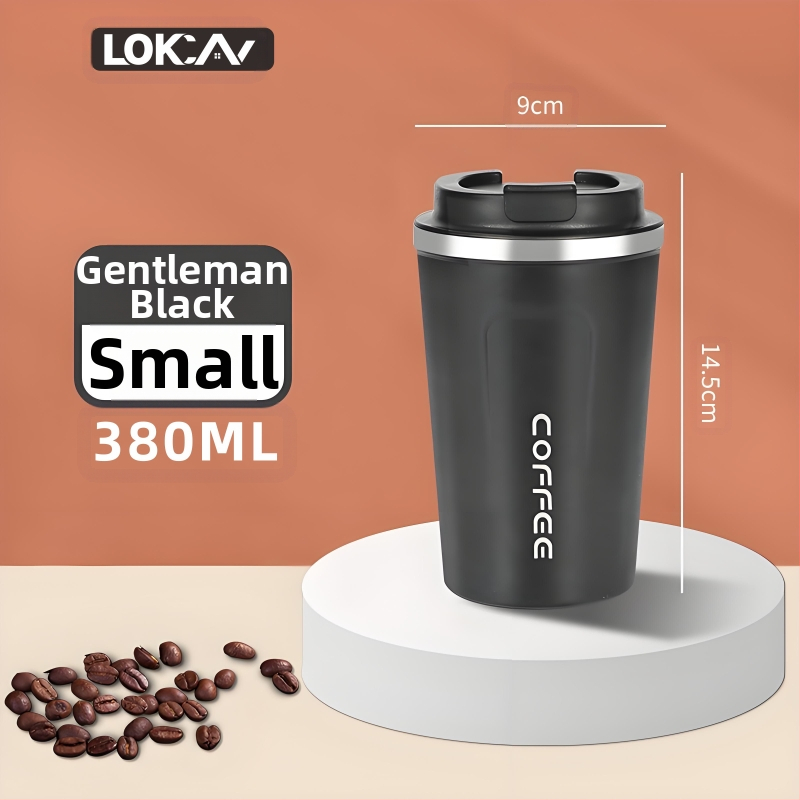 304 nerūdijančio plieno kavos puodelis, nešiojamas automobilio puodelis gėrimams, rankų paruošta kava