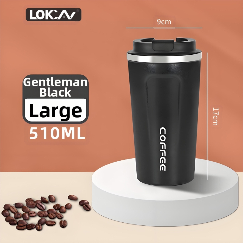 304 nerūdijančio plieno kavos puodelis, nešiojamas automobilio puodelis gėrimams, rankų paruošta kava