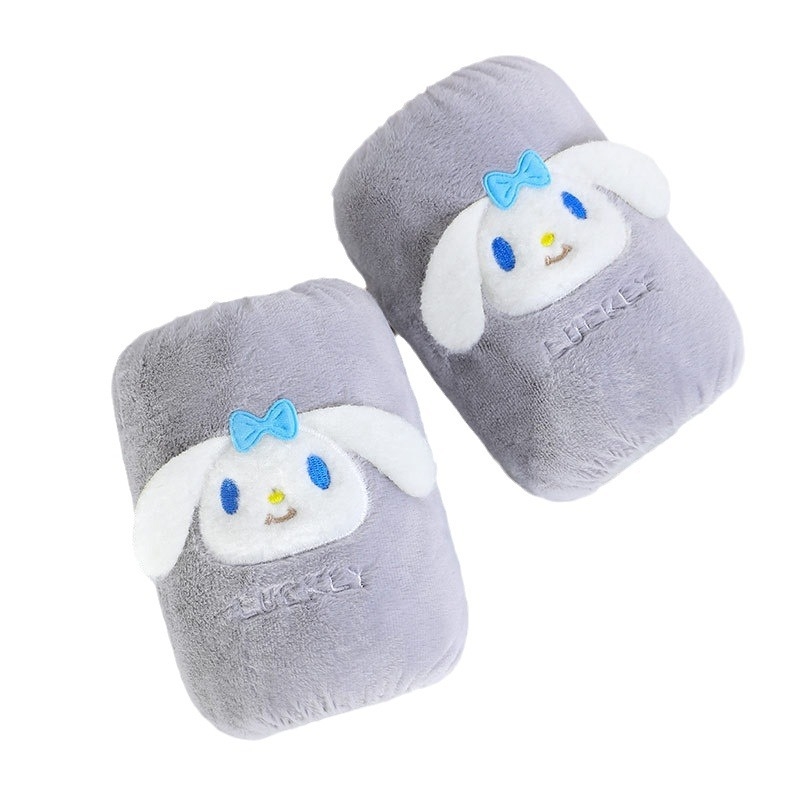 Γυναικείες μανσέτες χεριών με βελούδινη επένδυση, σχέδιο καρτούν, κεντημένες λεπτομέρειες, αντιλερωτική λειτουργία, φθινοπωρινό-χειμερινό