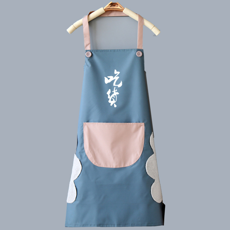 Ūdensizturīga un eļļas izturīga bez piedurknēm PVC materiāla, mājsaimniecības virtuvei, mūsdienīgs minimālisma stils