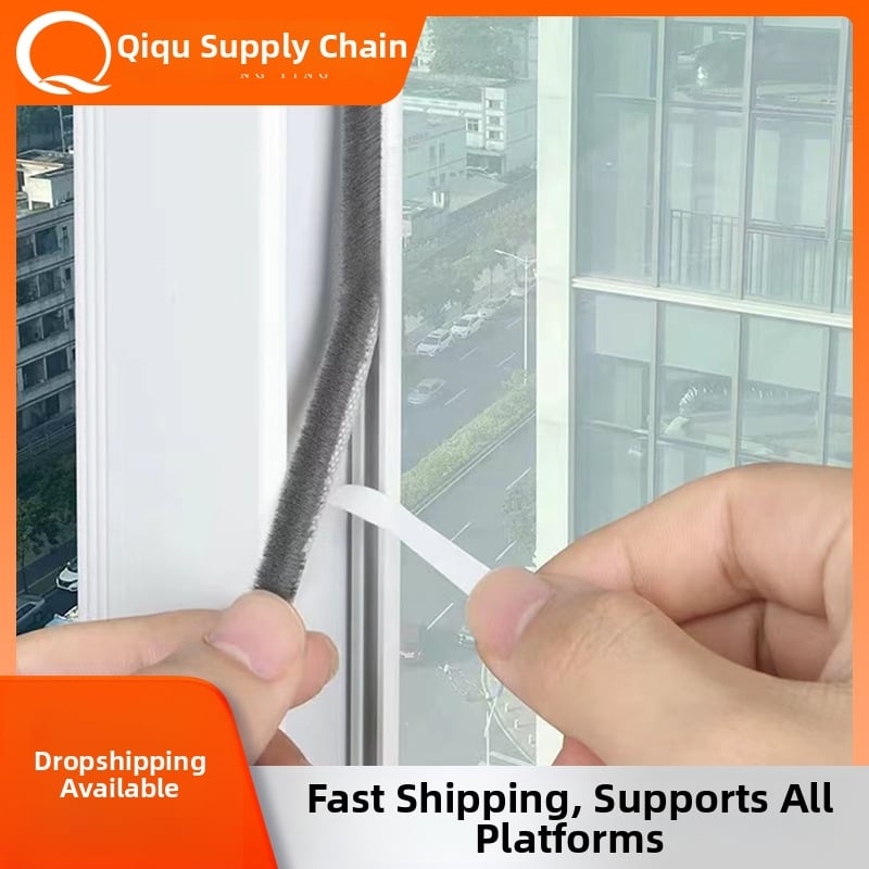 Λωρίδα στεγανοποίησης παραθύρων από μαλλί, αυτοκόλλητη, ανθεκτική στον άνεμο, ηχομονωτική και ανθεκτική στη σκόνη, κατά παραγγελία βάσει σχεδίων