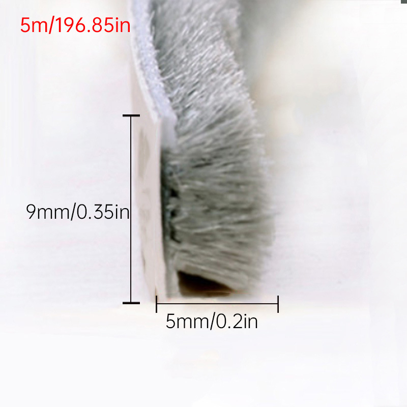 Λωρίδα στεγανοποίησης παραθύρων από μαλλί, αυτοκόλλητη, ανθεκτική στον άνεμο, ηχομονωτική και ανθεκτική στη σκόνη, κατά παραγγελία βάσει σχεδίων