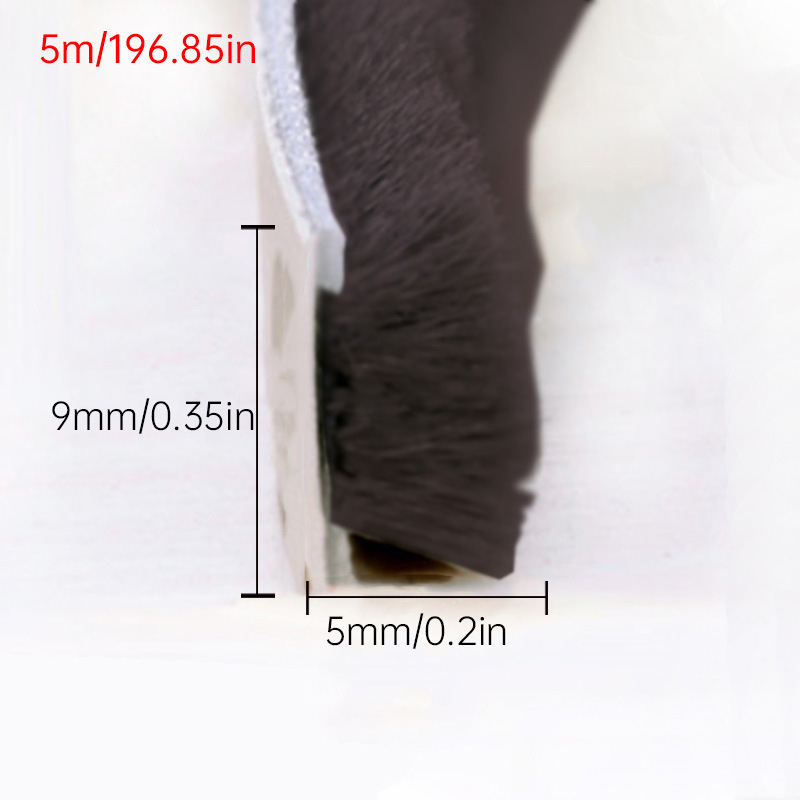 Λωρίδα στεγανοποίησης παραθύρων από μαλλί, αυτοκόλλητη, ανθεκτική στον άνεμο, ηχομονωτική και ανθεκτική στη σκόνη, κατά παραγγελία βάσει σχεδίων