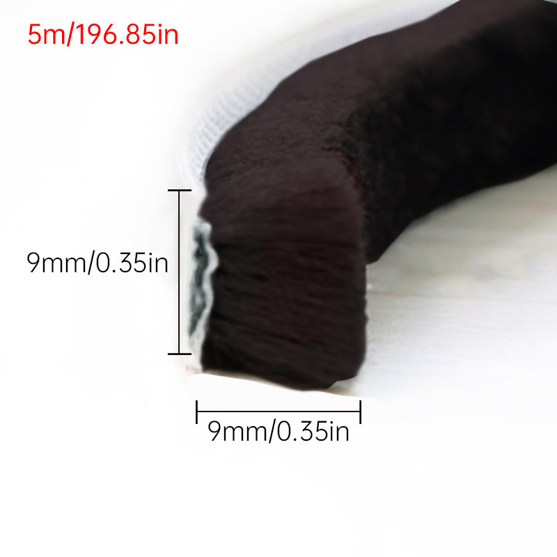 Λωρίδα στεγανοποίησης παραθύρων από μαλλί, αυτοκόλλητη, ανθεκτική στον άνεμο, ηχομονωτική και ανθεκτική στη σκόνη, κατά παραγγελία βάσει σχεδίων