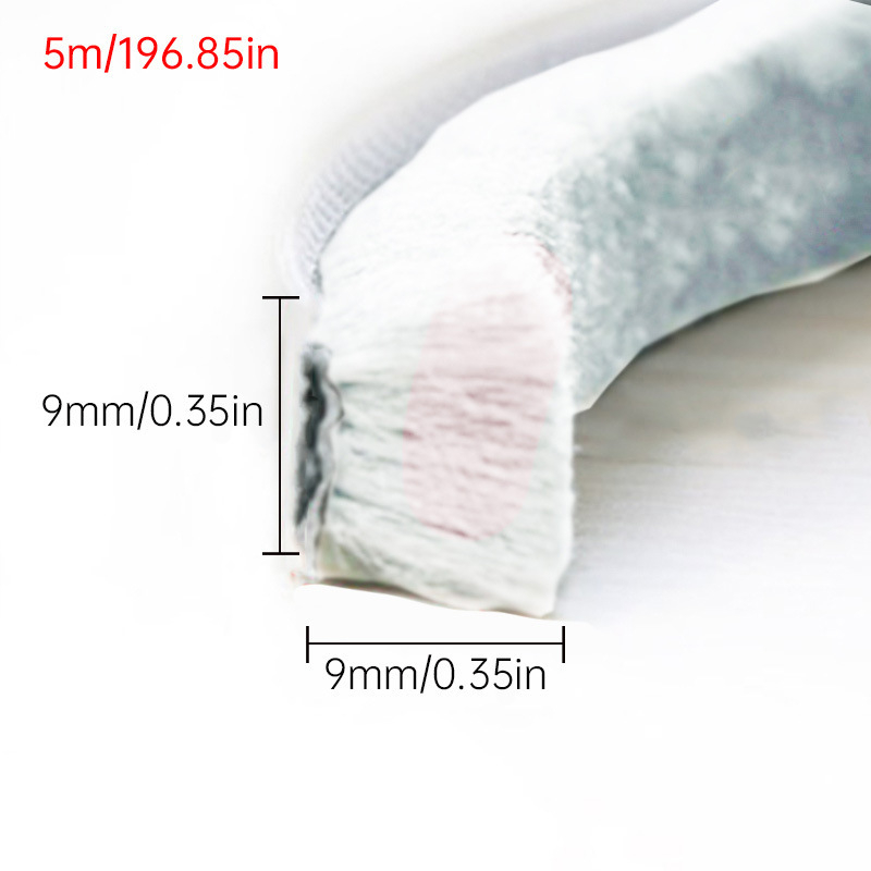 Λωρίδα στεγανοποίησης παραθύρων από μαλλί, αυτοκόλλητη, ανθεκτική στον άνεμο, ηχομονωτική και ανθεκτική στη σκόνη, κατά παραγγελία βάσει σχεδίων