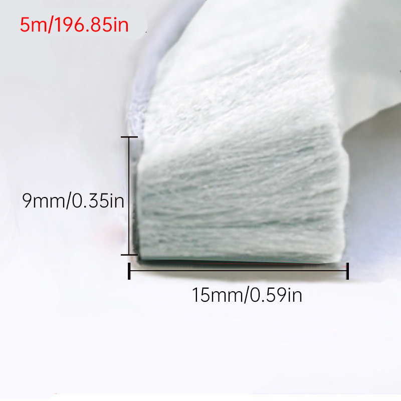 Λωρίδα στεγανοποίησης παραθύρων από μαλλί, αυτοκόλλητη, ανθεκτική στον άνεμο, ηχομονωτική και ανθεκτική στη σκόνη, κατά παραγγελία βάσει σχεδίων