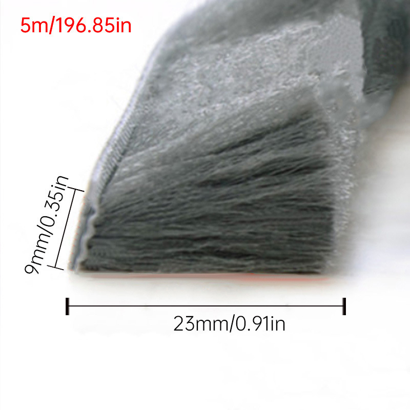 Λωρίδα στεγανοποίησης παραθύρων από μαλλί, αυτοκόλλητη, ανθεκτική στον άνεμο, ηχομονωτική και ανθεκτική στη σκόνη, κατά παραγγελία βάσει σχεδίων