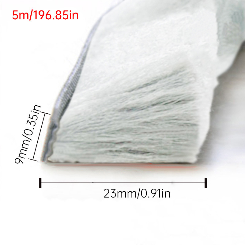 Λωρίδα στεγανοποίησης παραθύρων από μαλλί, αυτοκόλλητη, ανθεκτική στον άνεμο, ηχομονωτική και ανθεκτική στη σκόνη, κατά παραγγελία βάσει σχεδίων