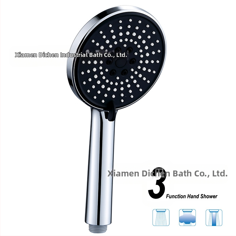 Многофункционален ръчен душ с LED осветление, контрол на температурата, масаж и ABS, резбова връзка