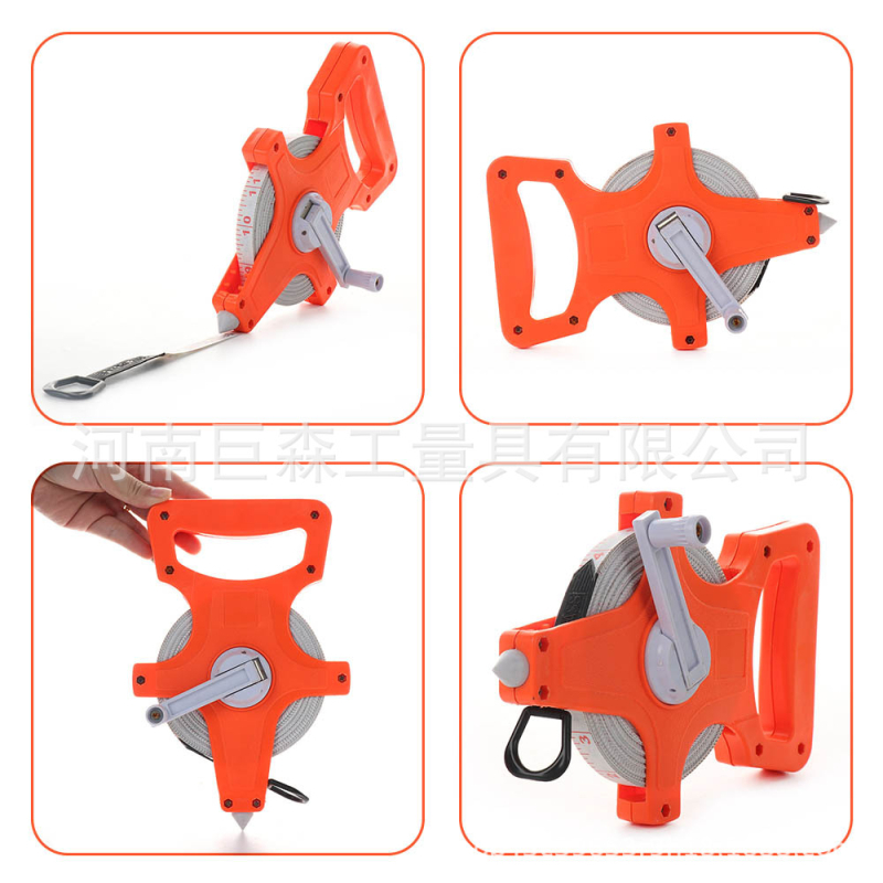 Stiklo pluošto matavimo juosta su minkštu dėklu, 10/15/20/30 m