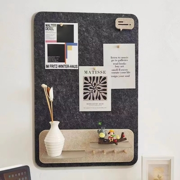 3D sieninis lipdukas su kabliu ir saugyklos lentyna — poliesterio pluoštas, atsparus drėgmei, atsparus nešvarumams, modernus minimalistinis dizainas