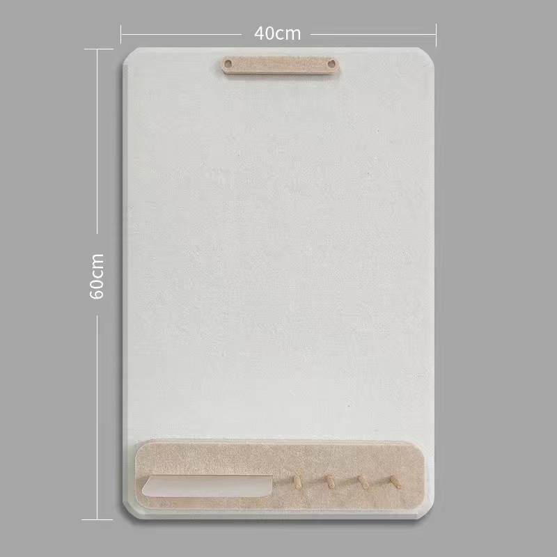 3D sieninis lipdukas su kabliu ir saugyklos lentyna — poliesterio pluoštas, atsparus drėgmei, atsparus nešvarumams, modernus minimalistinis dizainas