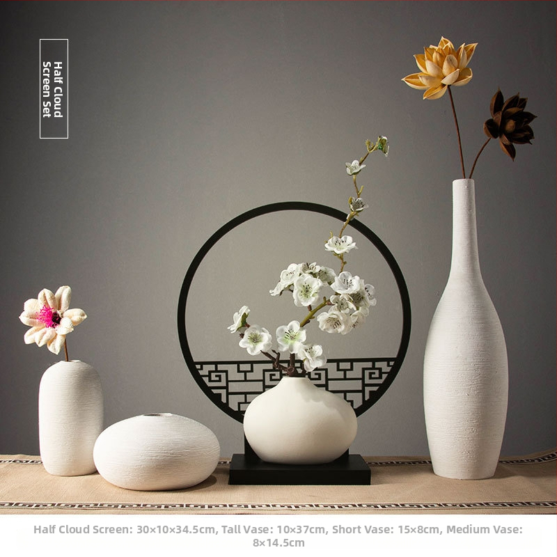 Namų dekoratyvinė figūra, rankų darbo, augalo motyvas, naujas kinietiškas stilius, medžiaga: plastikas ir derva