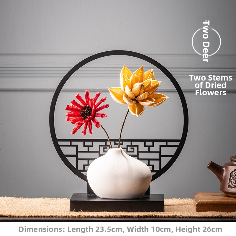 Namų dekoratyvinė figūra, rankų darbo, augalo motyvas, naujas kinietiškas stilius, medžiaga: plastikas ir derva