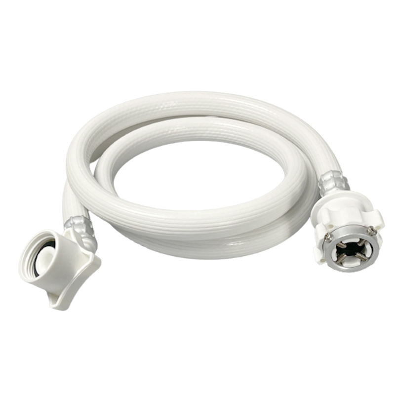 PVC vandens įvado vamzdis išplėtimas automatinei skalbimoi mašinai su būgnu, rankinis montavimas, modelis 4/6 taškai, 1,6 MPa, 0–100°C