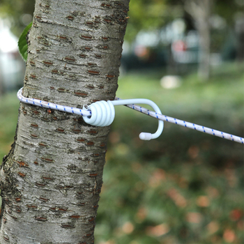 Drabužių džiovyklės lynas – be gręžimo, lengvai nešiojamas kelionėms, vėjo atsparus, plastikinės dangos, sulankstomas ir reguliuojamas ilgis