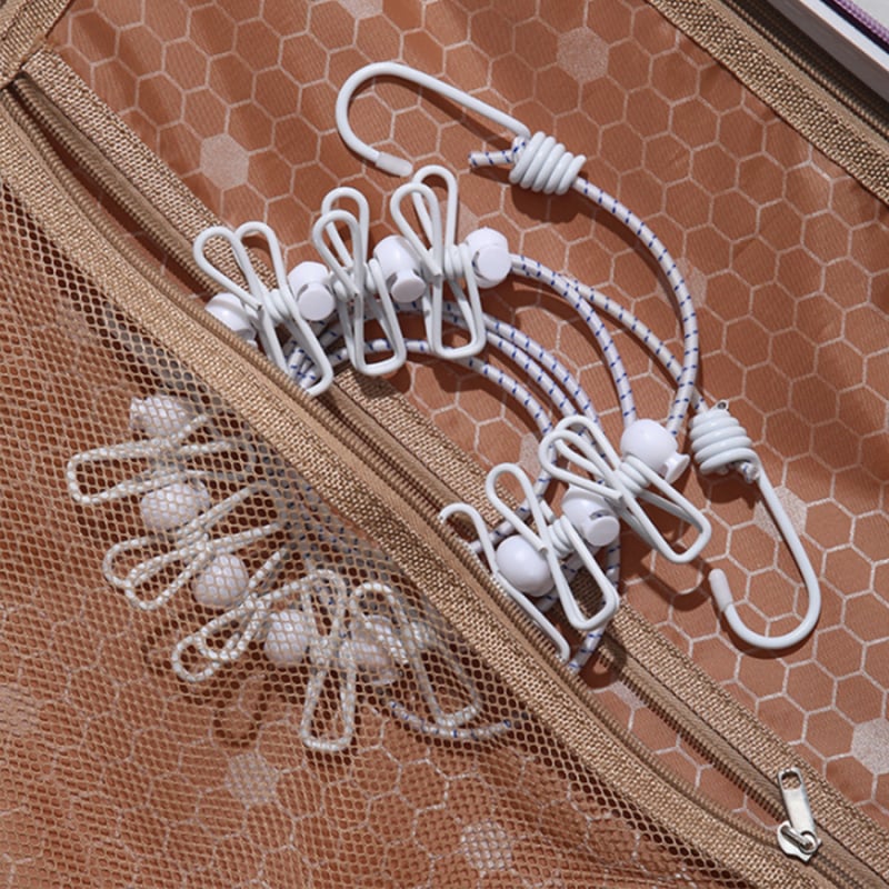 Drabužių džiovyklės lynas – be gręžimo, lengvai nešiojamas kelionėms, vėjo atsparus, plastikinės dangos, sulankstomas ir reguliuojamas ilgis