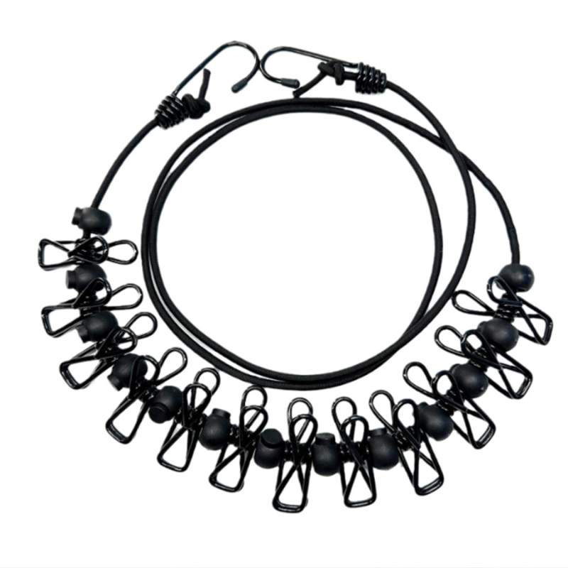 Drabužių džiovyklės lynas – be gręžimo, lengvai nešiojamas kelionėms, vėjo atsparus, plastikinės dangos, sulankstomas ir reguliuojamas ilgis