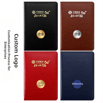 Επιχειρηματικό σημειωματάριο με κάλυμμα PU δέρμα, δέσιμο γαλλικού τύπου, Dowling χαρτί, 80 g/m²