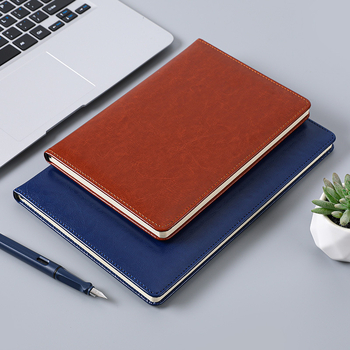 Επιχειρηματικό σημειωματάριο με κάλυμμα PU δέρμα, δέσιμο γαλλικού τύπου, Dowling χαρτί, 80 g/m²