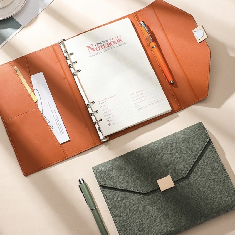 Σημειωματάριο Ness με αποσπώμενα φύλλα, Dowling χαρτί, 80 g, 200 σελίδες, PU κάλυμμα, επιχειρηματικό γραφείο στυλ