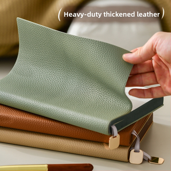 Λιτό επιχειρηματικό σημειωματάριο με κάλυμμα PU από μαλακό δέρμα, γραμμικό δέσιμο, χαρτί 100 g, περισσότερες από 200 σελίδες, επιλογή εκτύπωσης λογότυπου.