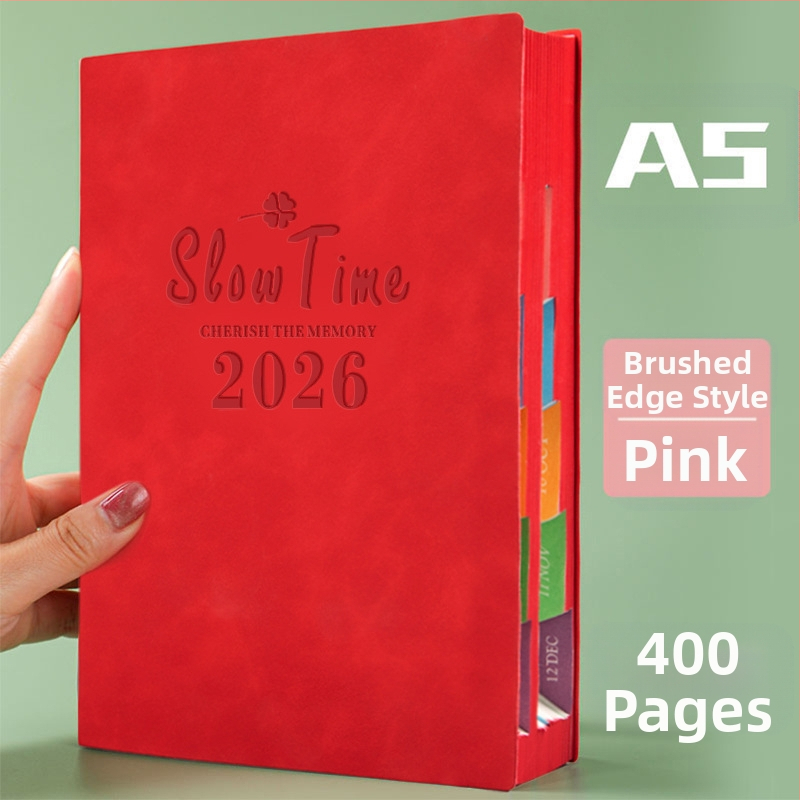 Σημειωματάριο με κάλυμμα από συνθετικό δέρμα, δέσιμο με γραμμές, χαρτί Dowling, 80 gsm, 300–400 σελίδες, ημερήσιο προγραμματισμό και διαχείριση χρόνου