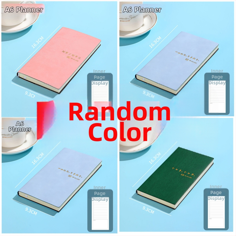 Σημειωματάριο με κάλυμμα από συνθετικό δέρμα, δέσιμο με γραμμές, χαρτί Dowling, 80 gsm, 300–400 σελίδες, ημερήσιο προγραμματισμό και διαχείριση χρόνου