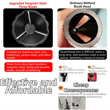 Εργαλείο αφαίρεσης burr και γωνιών — κυκλικός κόπτης γωνίας, κοπτικό φιλέ για νήματα, για βίδες, μπουλόνια και ράβδους διάτρησης