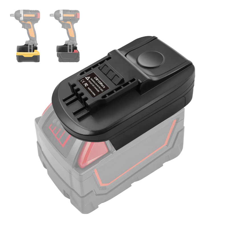 WU Ličio baterijų adapteris DeWalt Miwachi baterijoms didžiųjų įrenginių prekių ženklams, 155 g