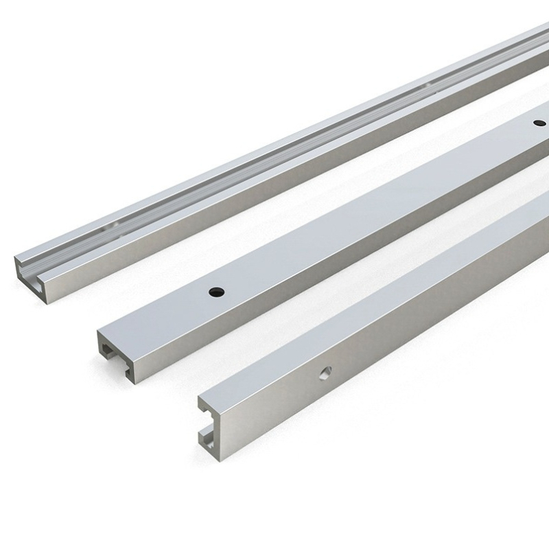 Αλουμινένιος οδηγός ράγα για ξυλουργική, Μοντέλο 19, με περιοριστή, ένα κιτ, κατάλληλο για DIY τραπέζι