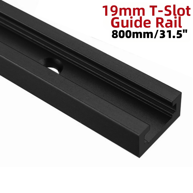 Αλουμινένιος οδηγός ράγα για ξυλουργική, Μοντέλο 19, με περιοριστή, ένα κιτ, κατάλληλο για DIY τραπέζι