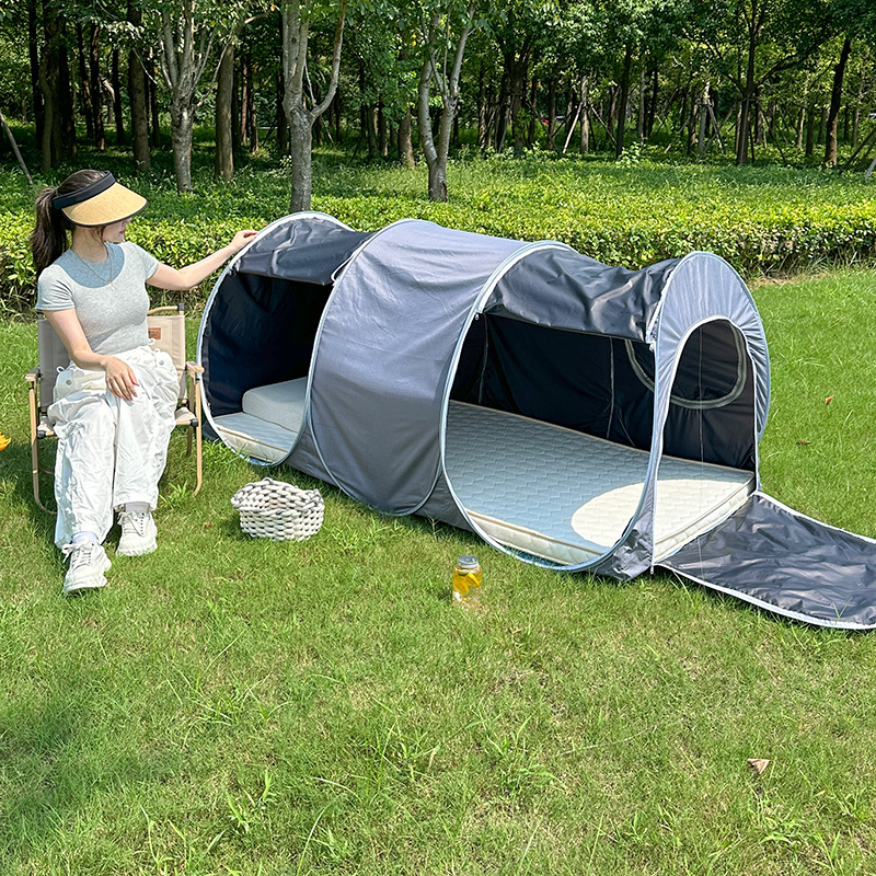 Мрежа против комари с три врати, полиестер, фибростъклена тръба, без монтаж, универсално приложение