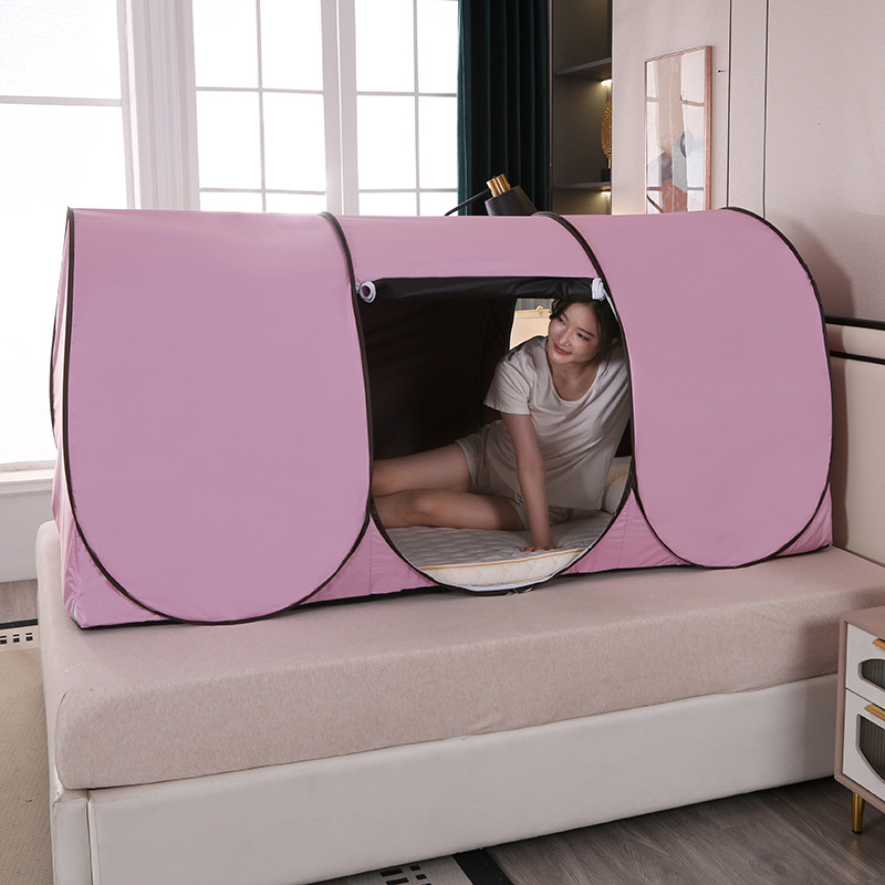 Мрежа против комари с три врати, полиестер, фибростъклена тръба, без монтаж, универсално приложение