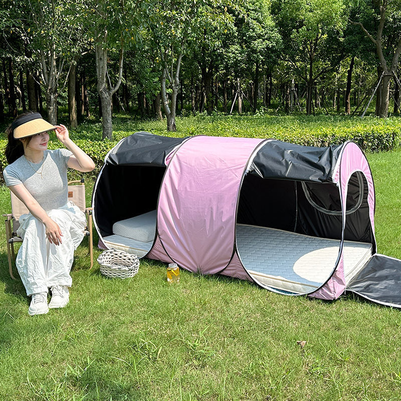 Мрежа против комари с три врати, полиестер, фибростъклена тръба, без монтаж, универсално приложение