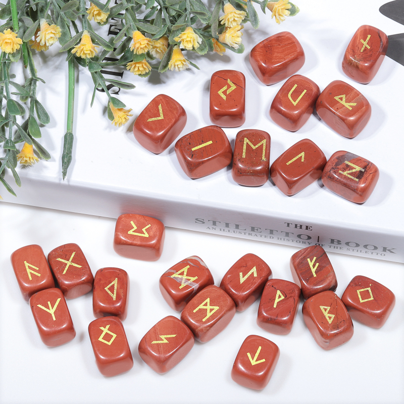 Kristāla runu akmeņu komplekts, 25 neregulāri ģeometriski enerģijas akmeņi, mūsdienīgs minimālisma stils, Jing Yi Lin Jewelry