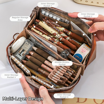 Θήκη μολυβιών Capybara-Layer, Διαφανής και Μεγάλης Χωρητικότητας, Πολυλειτουργική Θήκη Γραφείων για Παιδιά — Μάρκα: Other; Υλικό: Υφαντό; Φύλο: Οικουμενικό; Στυλ: Κορεατικό